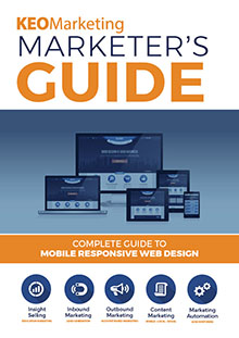 15 KEO Complete Guide To Mobile Responsive Web Design Cover Blue